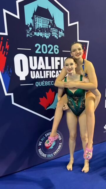 Congratulations to Elli and Teagan for their performances in Quebec City and qualifying for Championships.  Your passion for Artistic Swimming and true love of the sport, along with deep caring for each other’s well-being shines bright.  You make us all proud! 

North Shore Artistic Swimming Club is just beginning and we are so proud of Elli and Teagan for leading the way to Nationals. 

Thank you to Coach Fannia and Coach Rachel! We couldn’t have achieved this success without you both. 

#nationalqualifiers #canadaartisticswimming #northshore #girlsinsport @bcartswim
